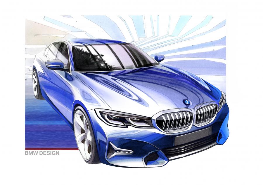 Эскиз BMW 320d Sport Line (G20) 2019 года  (WW) (фото 52 из 311)